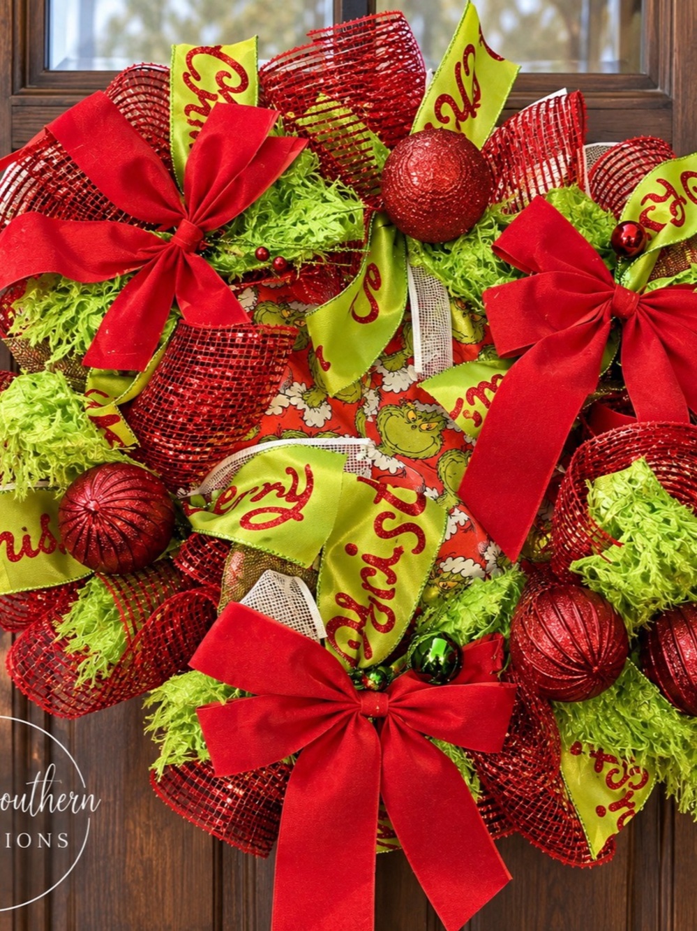 Red & Green Christmas Wreath